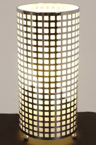 Grenoble tafellamp Zilver - Hoogte: 28 cm