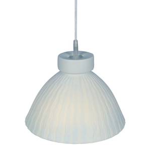 Porseleinen hanglamp Wit - Keramiek - Steen - Hoogte: 21 cm