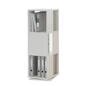 Armoire pivotante Office 3 rangements pour dossiers - Blanc