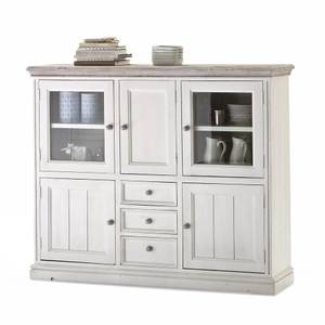 Buffet Opera II Pin massif - Blanc verni