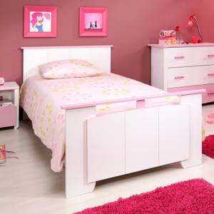 Set de chambre Biotiful 4 éléments - blanc et rose