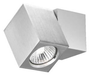 Lampada da parete Cub A 1 luce cubica, girevole Alluminio