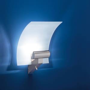 Wandlamp 1 lichtbron - draaidimmer - metaal, gesatineerd glas