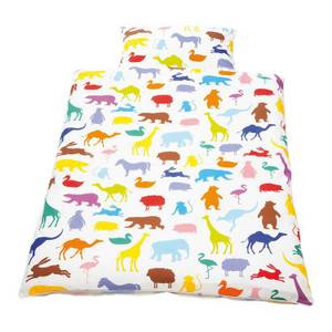 Bettwäsche Happy Zoo (2-tlg) Multicolor - Textil