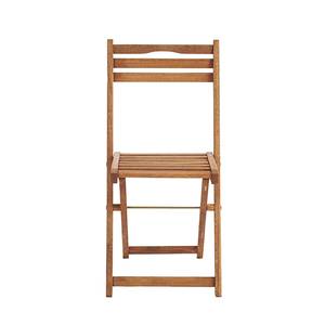 Chaises pliantes Porto (lot de 2) Bois d‘eucalyptus huilé