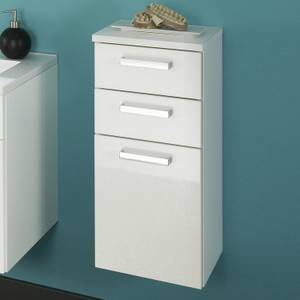 Armoire basse Malaga Blanc