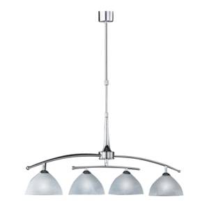 Hanglamp Prestige 4 lichtbronnen - mat nikkel/chroom