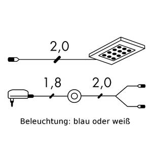 Eclairage LED Puna (1) Transformateur et câble d'alimentation inclus - Eclairage, bleu - Bleu