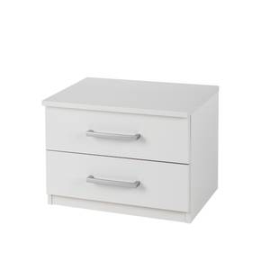 Table de chevet Quadra Blanc alpin - 1 table de chevet