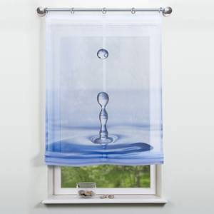 Rideau plissé Voile Gouttes d'eau Impression numérique, 140 x 80 cm