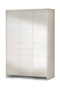 Kleiderschrank Eco Stripe Weiß - Breite: 126 cm - 3 Türen
