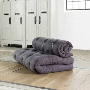 Canapé convertible Ikast Tissu plat gris