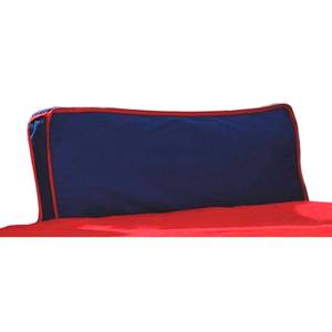 Coussin de dossier Relita Coton - Bleu / Rouge