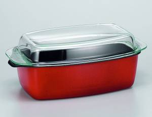 Energy Red Schlemmerkasserolle Metall - Rot - Glas