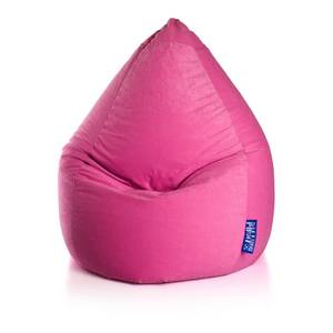 Pouf a sacco Easy L Microfibra - Rosa