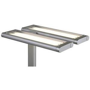 Stehleuchte Work Light Floor Grau - Silber - 42 x 185 x 60 cm