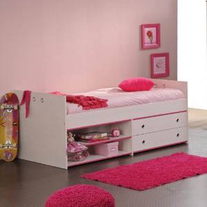 Lit avec Tiroirs de Rangement Snoozy Pour fille