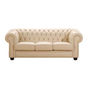 Sofa Medford (3-Sitzer) Kunstleder Beige