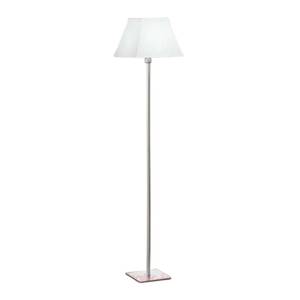 Staande lamp Sonja Zilver - Wit - Metaal - Textiel - 30 x 150 x 30 cm