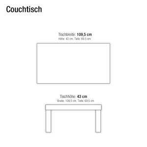 Couchtisch St. Petersburg Milchglasstreifen