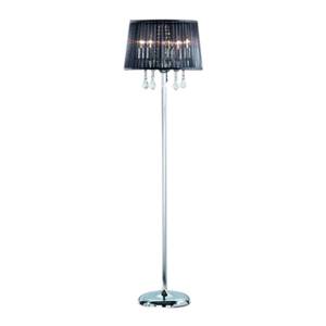 Lampada da terra Cecil Nero -  - Tessile - Altezza: 150 cm