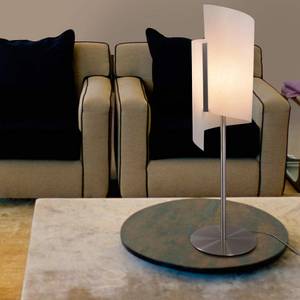 Lampe Helix Hauteur : 53 cm - Aluminium affilé, lunopal blanc