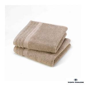 Handtuch Tom Tailor Sand - 50 x 100 cm (2er Set)