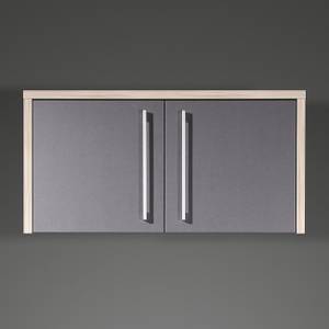 Aufsatzschrank Eugene Breite 75cm - Anthrazit/Rosales Dekor