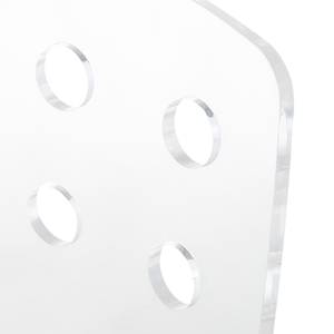 Jugenddrehstuhl Tracy Kunststoff - Weiß Transparent