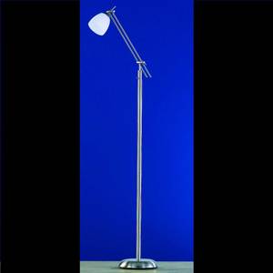 Staande lamp Messing - Metaal - Wit - Hoogte: 165 cm