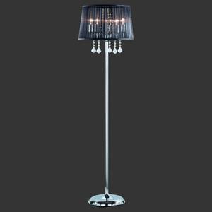 Lampada da terra Cecil Nero -  - Tessile - Altezza: 150 cm