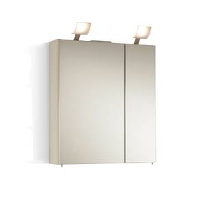 Meuble lavabo Victoria Vasque incluse - Armoire à miroir 60 cm - Blanc brillant