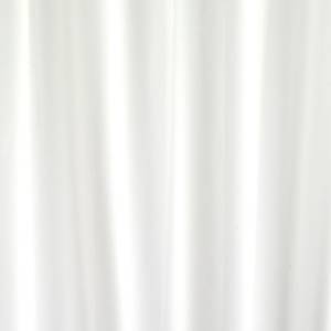Duschvorhang Uni Weiß Weiß - Kunststoff - Textil - 180 x 200 cm