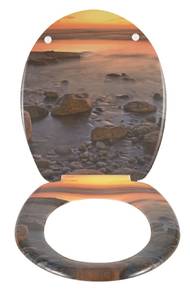 Toiletbril Design Stone Shore/steenkust