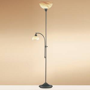 Staande lamp met leeslamp Lacchino 2 lichtbronnen