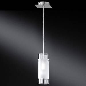 Hanglamp Max 1 lichtbron - gedeeltelijk gesatineerd glas