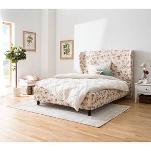 Gestoffeerd bed Rosevean geweven stof beige - 140 x 200cm