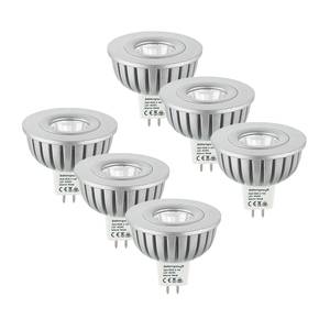 Ampoules LED pour spot (lot de 6) Aluminium - GU5.3, 4,4 watts - 1 ampoule