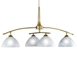 Lampada a sospensione Prestige 4 lumi Ottone anticato