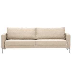 Sofa Portobello (3-Sitzer) Webstoff Stoff Selva: Beige - Eckig