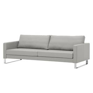 Sofa Portobello (3-Sitzer) Echtleder Echtleder Gad: Grau - Kufen