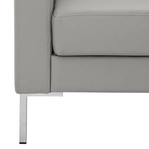 Sofa Portobello (3-Sitzer) Echtleder Echtleder Gad: Grau - Eckig