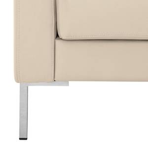 Ecksofa Portobello Echtleder Echtleder Gad: Creme - Breite: 251 cm - Longchair davorstehend rechts