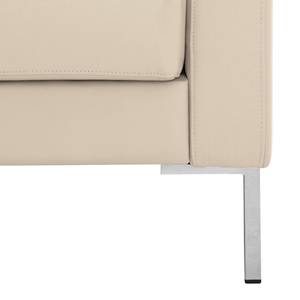 Ecksofa Portobello Echtleder Echtleder Gad: Creme - Breite: 251 cm - Longchair davorstehend links