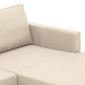 Ecksofa Portobello Echtleder Echtleder Gad: Creme - Breite: 293 cm - Longchair davorstehend rechts