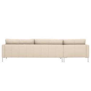 Ecksofa Portobello Echtleder Echtleder Gad: Creme - Breite: 293 cm - Longchair davorstehend links