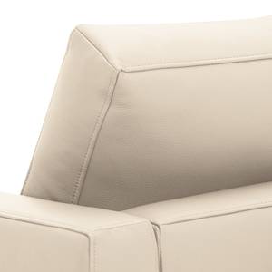 Ecksofa Portobello Echtleder Echtleder Gad: Creme - Breite: 207 cm - Longchair davorstehend rechts