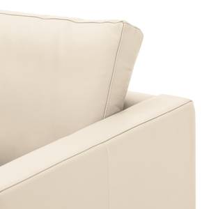 Ecksofa Portobello Echtleder Echtleder Gad: Creme - Breite: 207 cm - Longchair davorstehend links