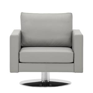 Fauteuil pivotant Portobello Cuir véritable - Cuir véritable Gad : Gris