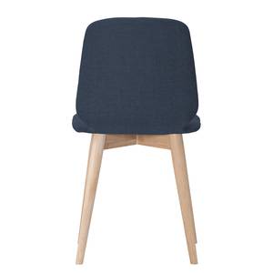 Gestoffeerde stoelen Helvig III geweven stof/massief eikenhout - Stof Vesta: Blauw